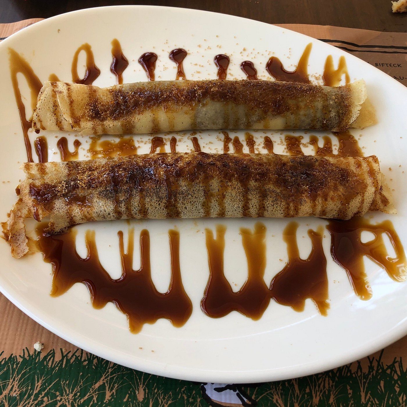 Panqueque dulce de leche Las Brasas